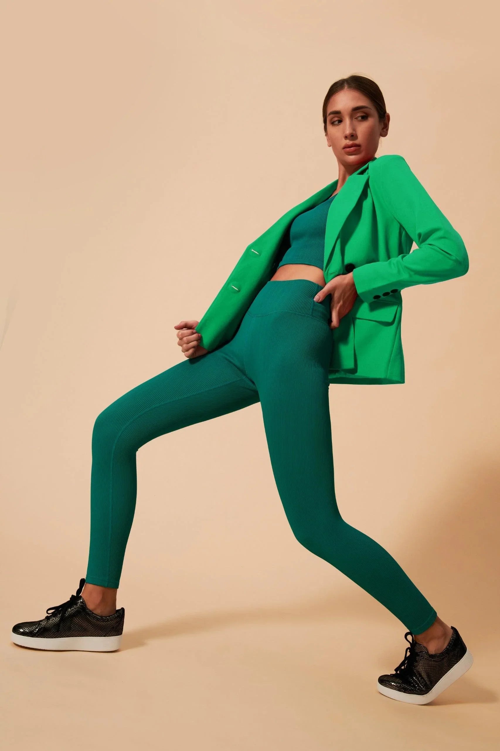 Tifan Blazer - Green - Olaben - Womens Jacket