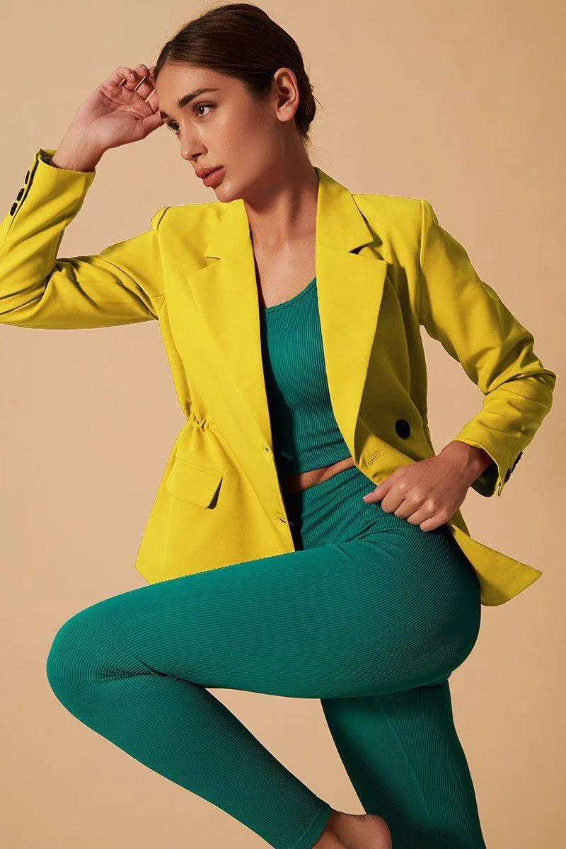 Tifan Blazer - Yellow Delis - Olaben - Womens Jacket