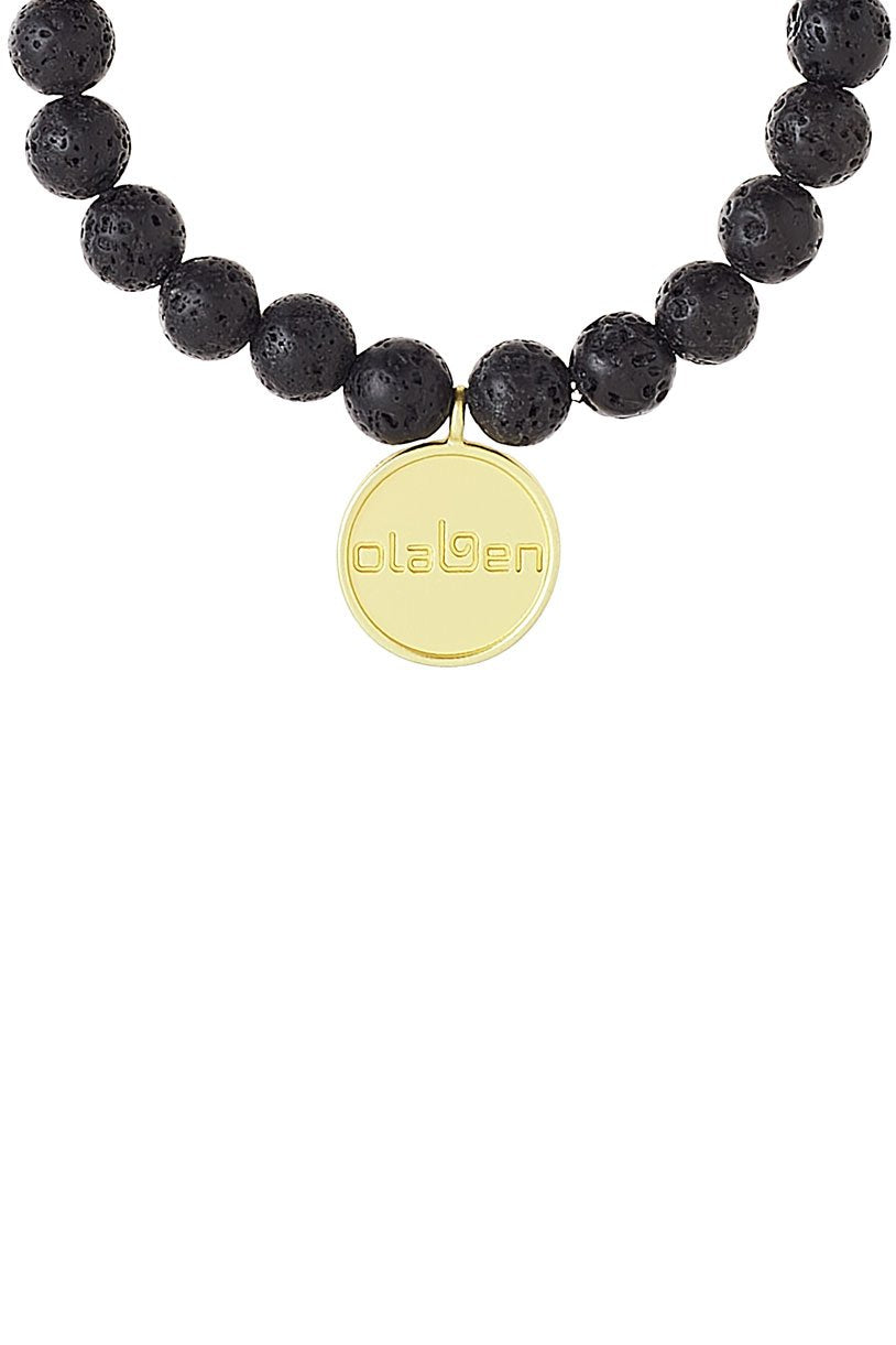 Black Turol Mala Bracelet Jewelry with Black Beads - OW-0164-UJY-BK - Image 2