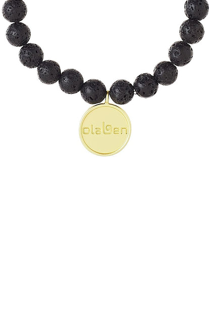 Black Turol Mala Bracelet Jewelry with Black Beads - OW-0164-UJY-BK - Image 2