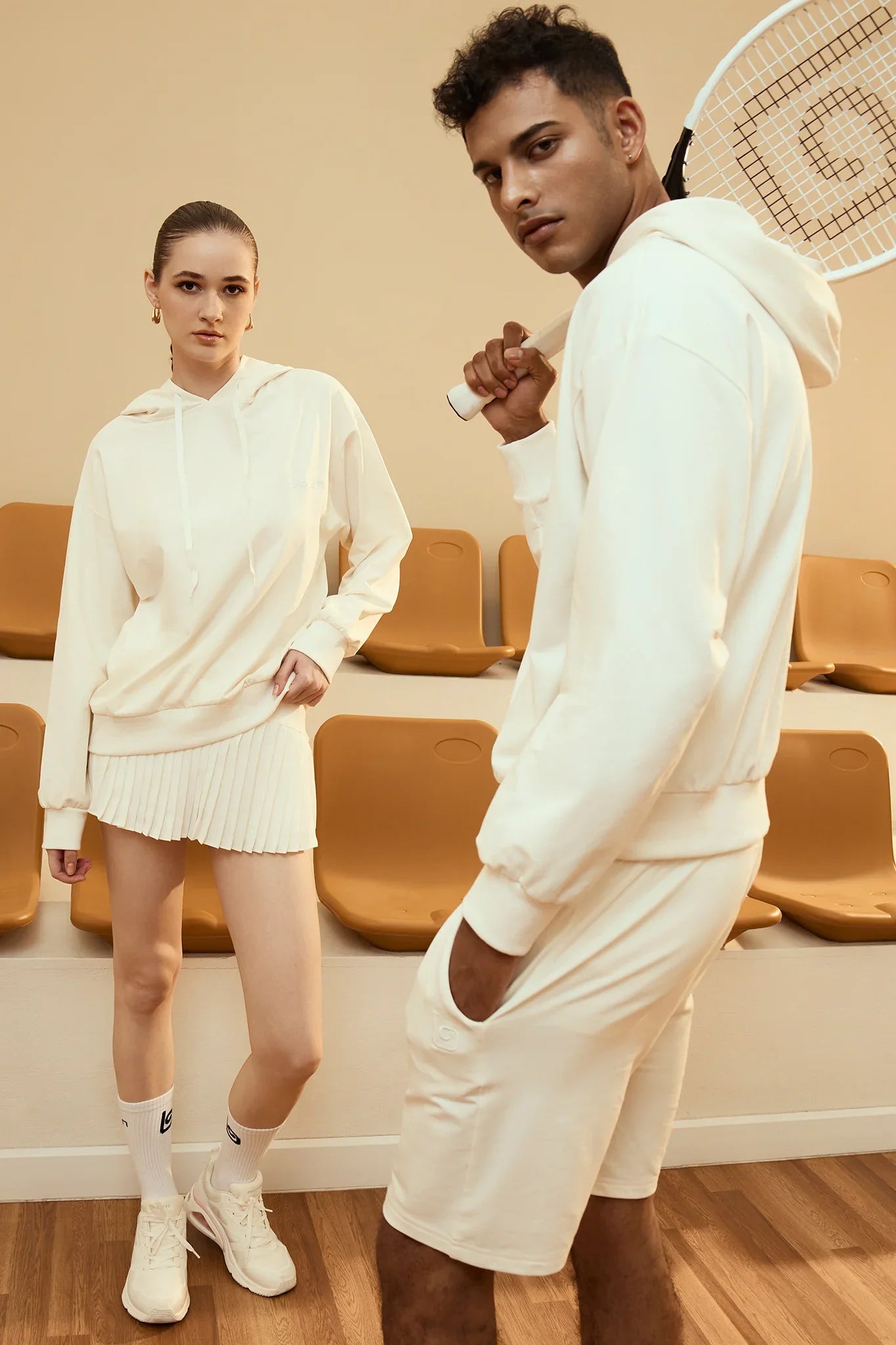 Olaben Athletic Unisex Hoodie - White - Olaben - Mens Hoodie