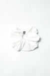 Oversized Silver Bead Scrunchie - White - Olaben - Headwear