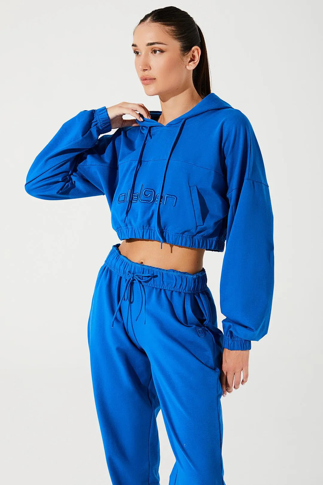 Women's Hoodie Croptop - Atlantis - Olaben - Womens Hoodie