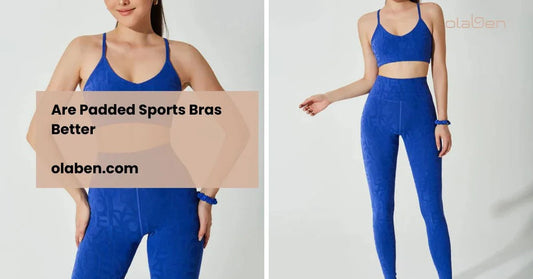 Woman modeling blue padded sports bra and leggings set, stylish activewear for yoga or fitness