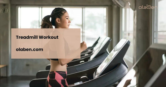 Woman running on treadmill in gym, wearing activewear, fitness and workout concept