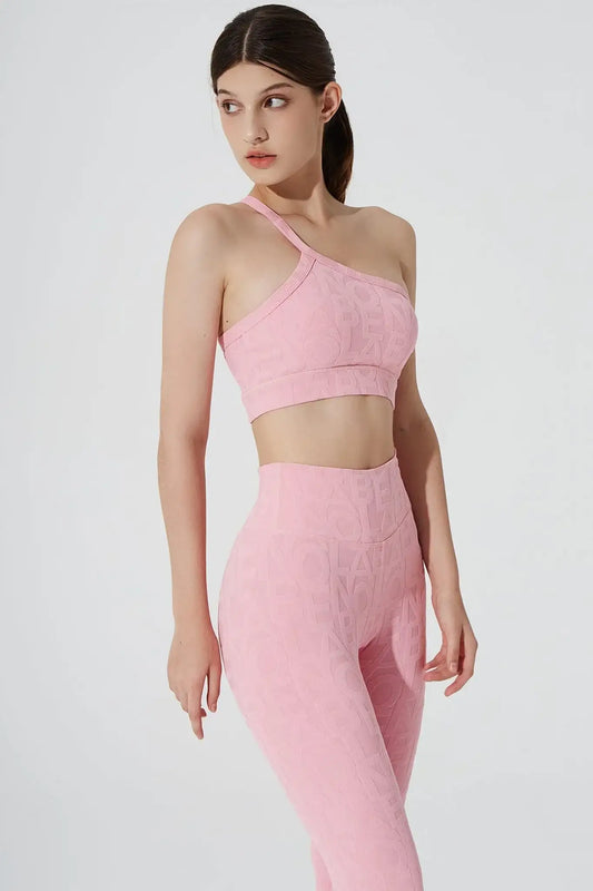 Classic Serein 3D Single Strap Shoulder Bra - Powder Pink - Olaben