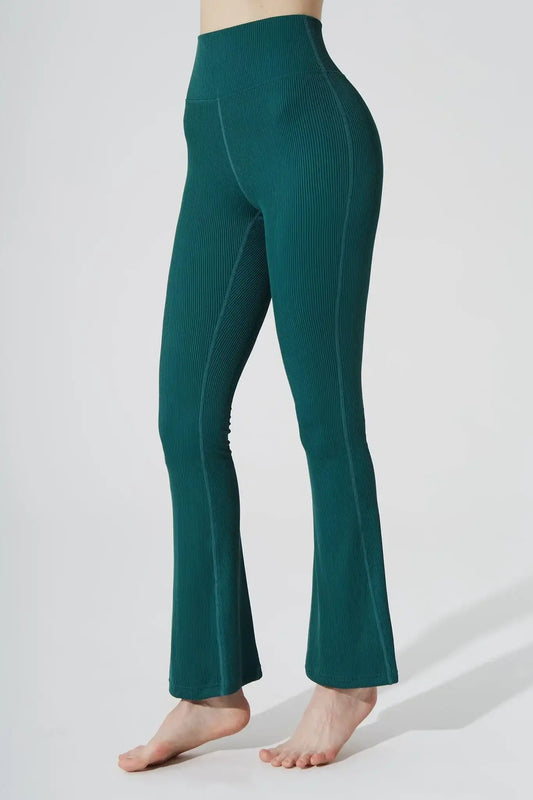 Evana Flare Ribbed Legging - Botanic - Olaben