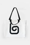 Olaben Multi Strap Canvas Tote Bag - White - Olaben