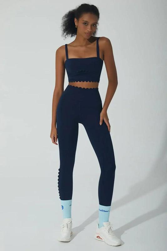 Helena Bra & Minerva Leggings - Navy Blue - Olaben