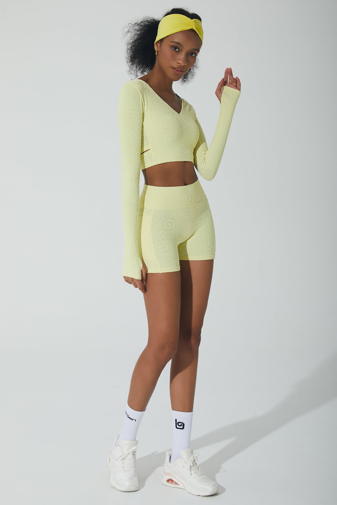 Eira Long Sleeve 3D Bra - Yellow Pearl