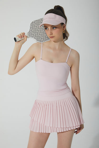 Christina Pleated Skirt - Blush