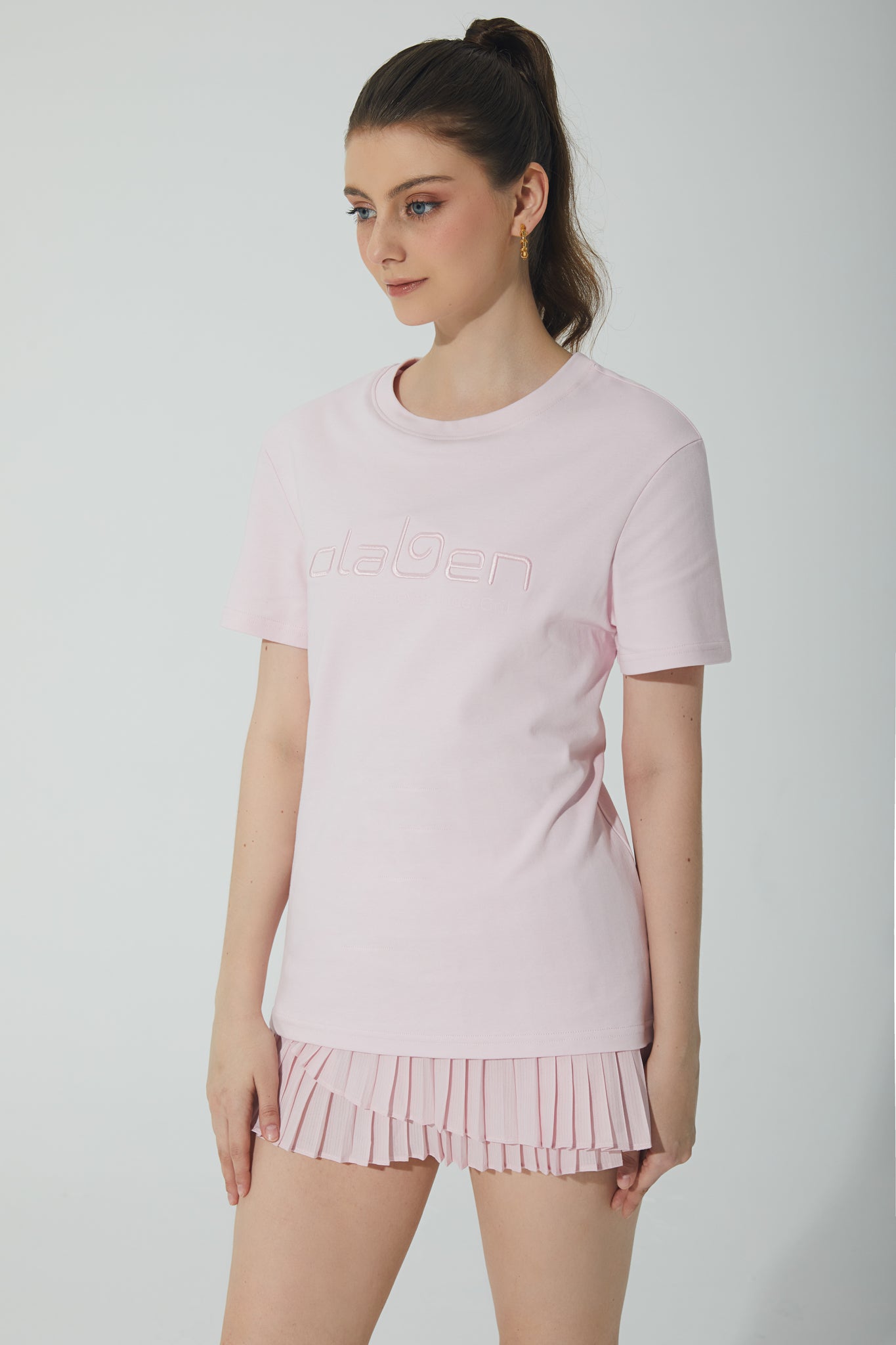 Áo Thun Logo Relaxed-Fit Màu Blush