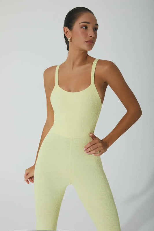 Mimosa 3D Jumpsuit - Yellow Pearl - Olaben