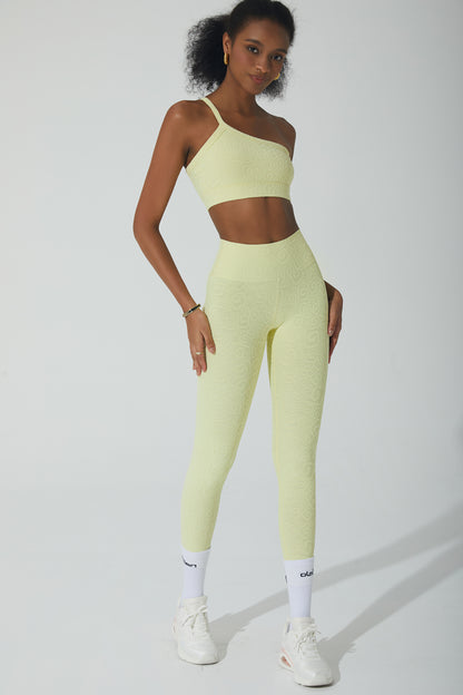 Alexandra 3D Leggings - Yellow Pearl