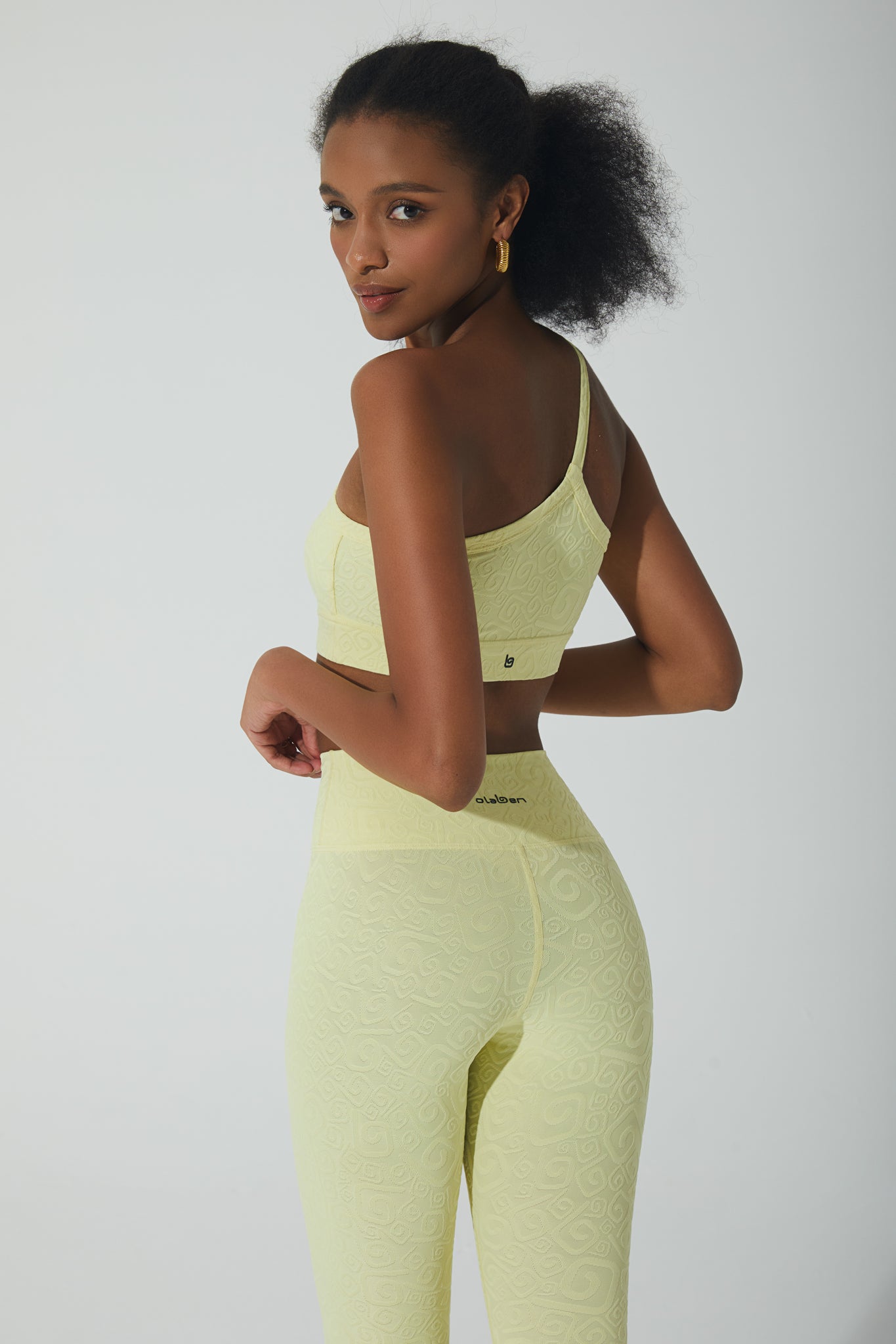 Alexandra 3D Leggings - Yellow Pearl