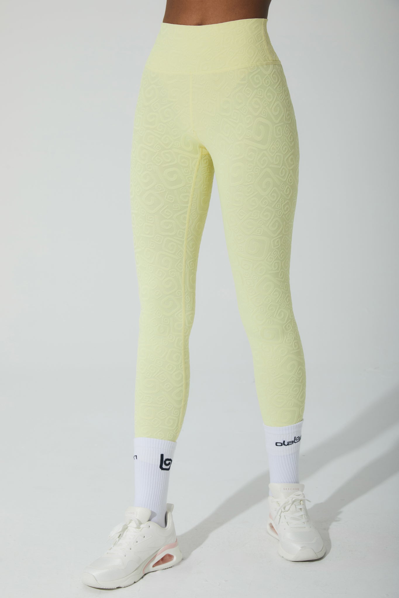 Alexandra 3D Leggings - Yellow Pearl