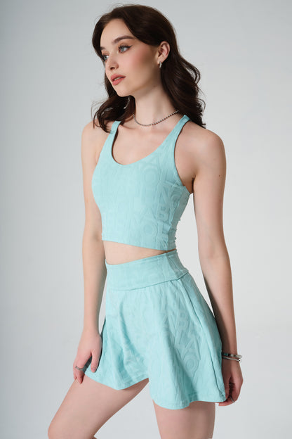 Classic Sadie 3D Skirt - Aqua Green