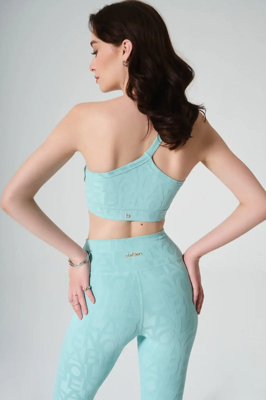 Classic Serein 3D Single Strap Shoulder Bra - Aqua Green - Olaben