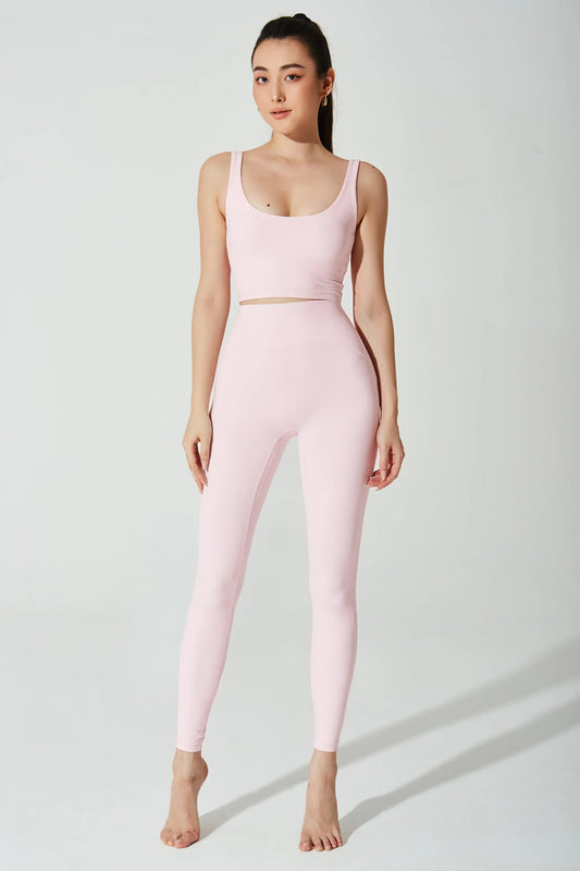 Taylor Cropped Tank - Blush - Olaben