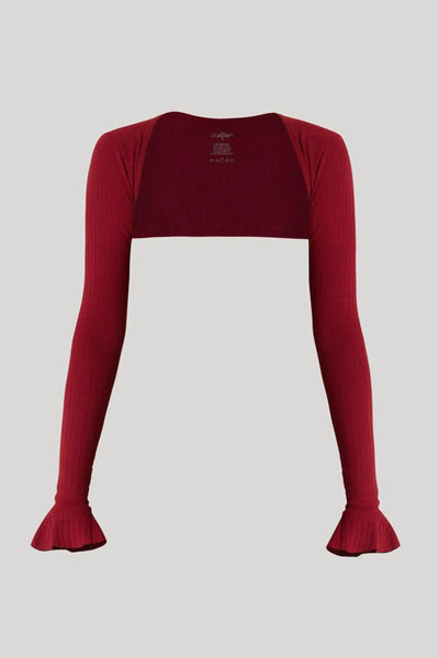 Stylized Bolero Crop - Raspberry Radiance