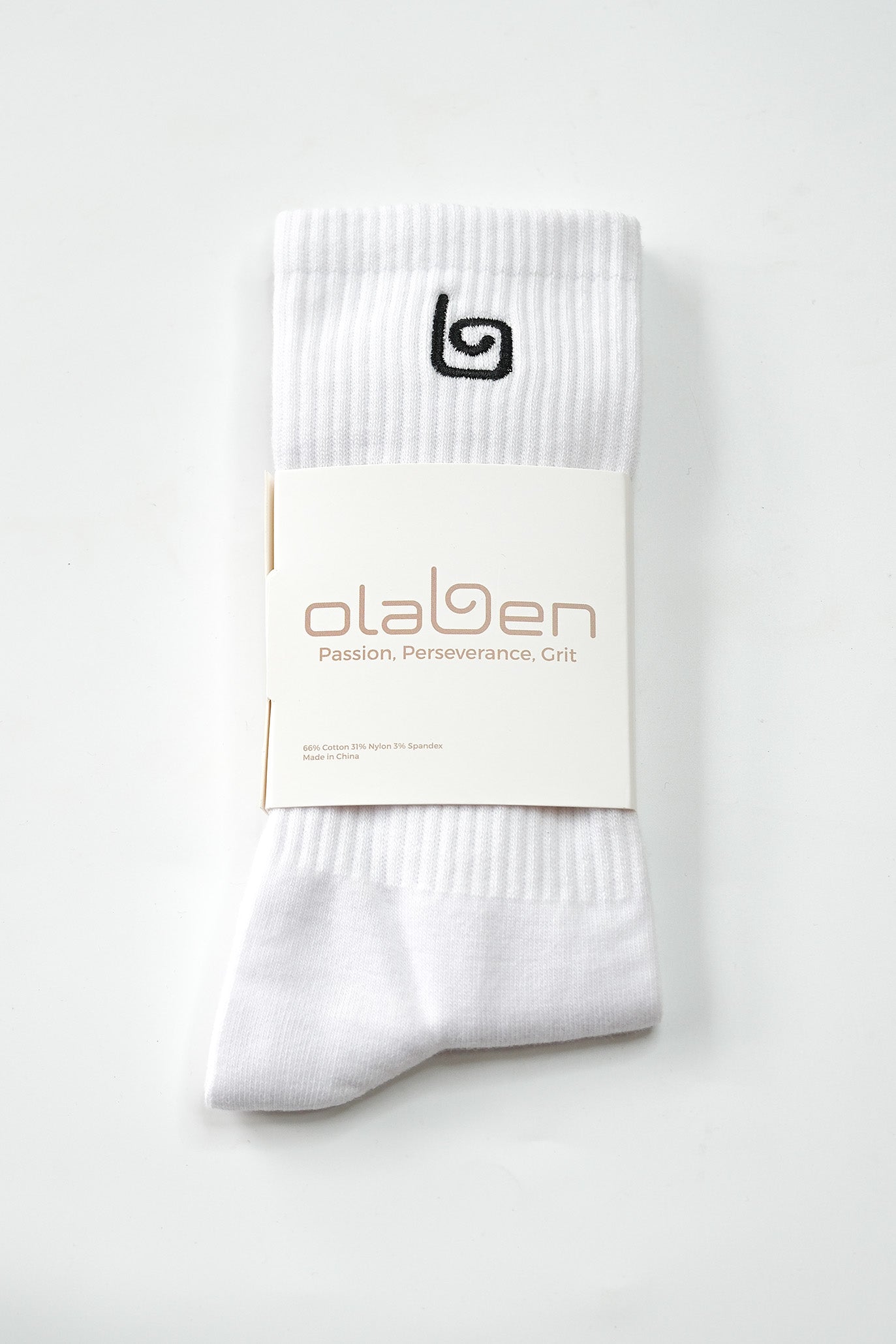 Comfort Crew Socks - White