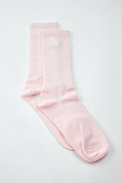 Comfort Crew Socks - Baby Pink