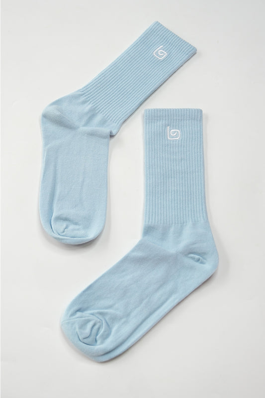 Comfort Crew Socks - Baby Blue