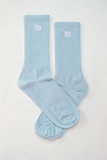 Comfort Crew Socks - Baby Blue