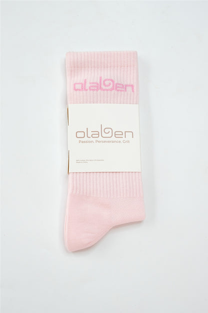 Olaben Quarter Socks - Baby Pink