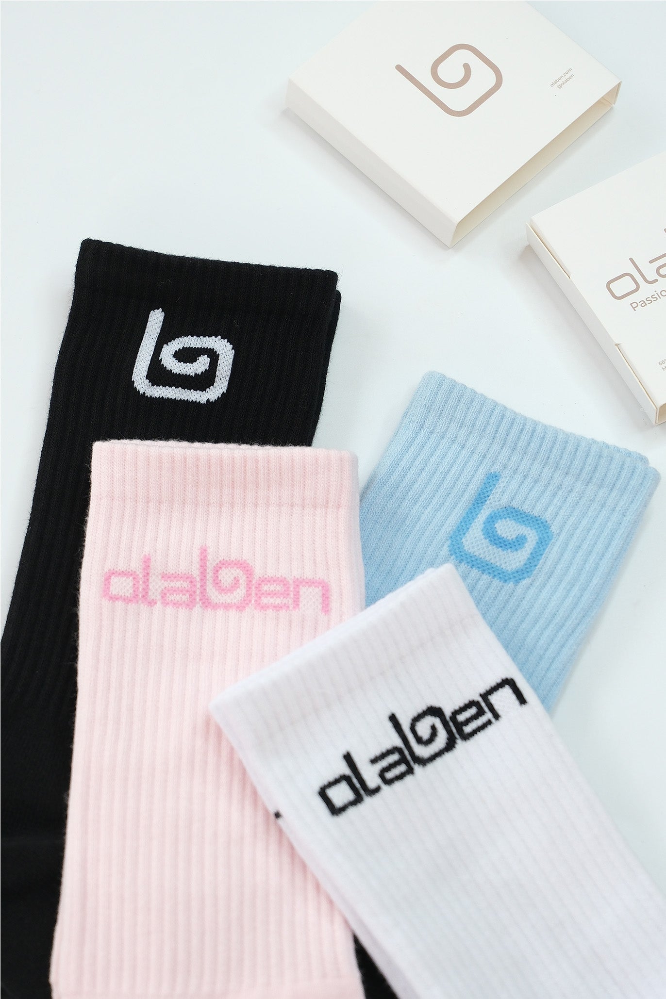 Olaben Quarter Socks - Baby Pink