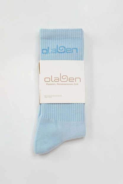 Olaben Quarter Socks - Baby Blue