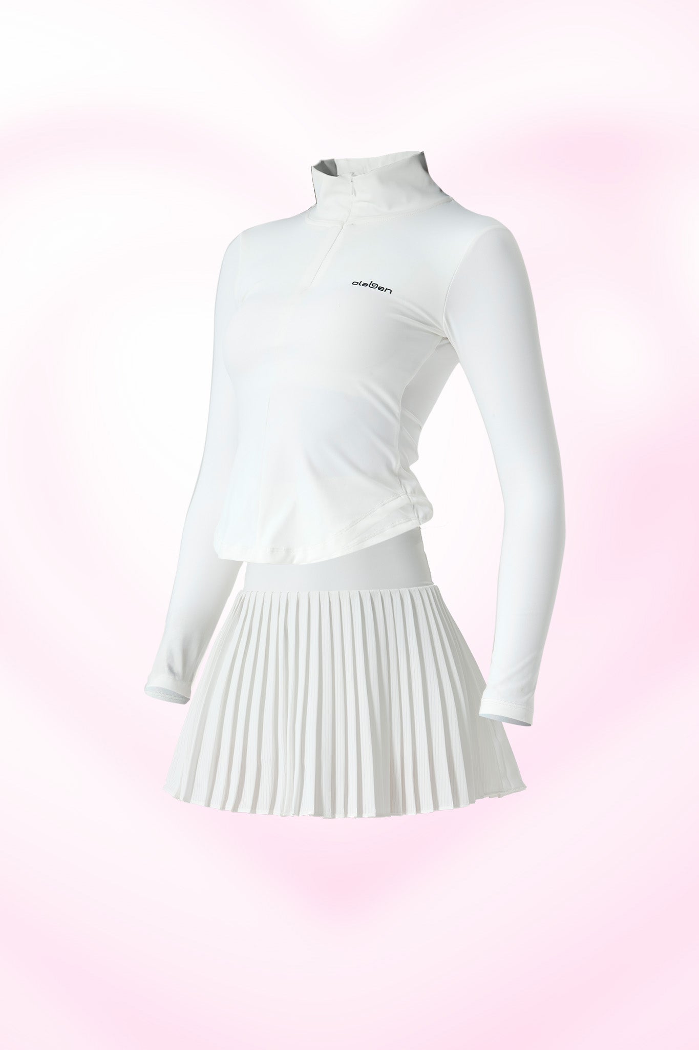 Butterluxe Workout Jacket & Elite Pleated Skirt - White