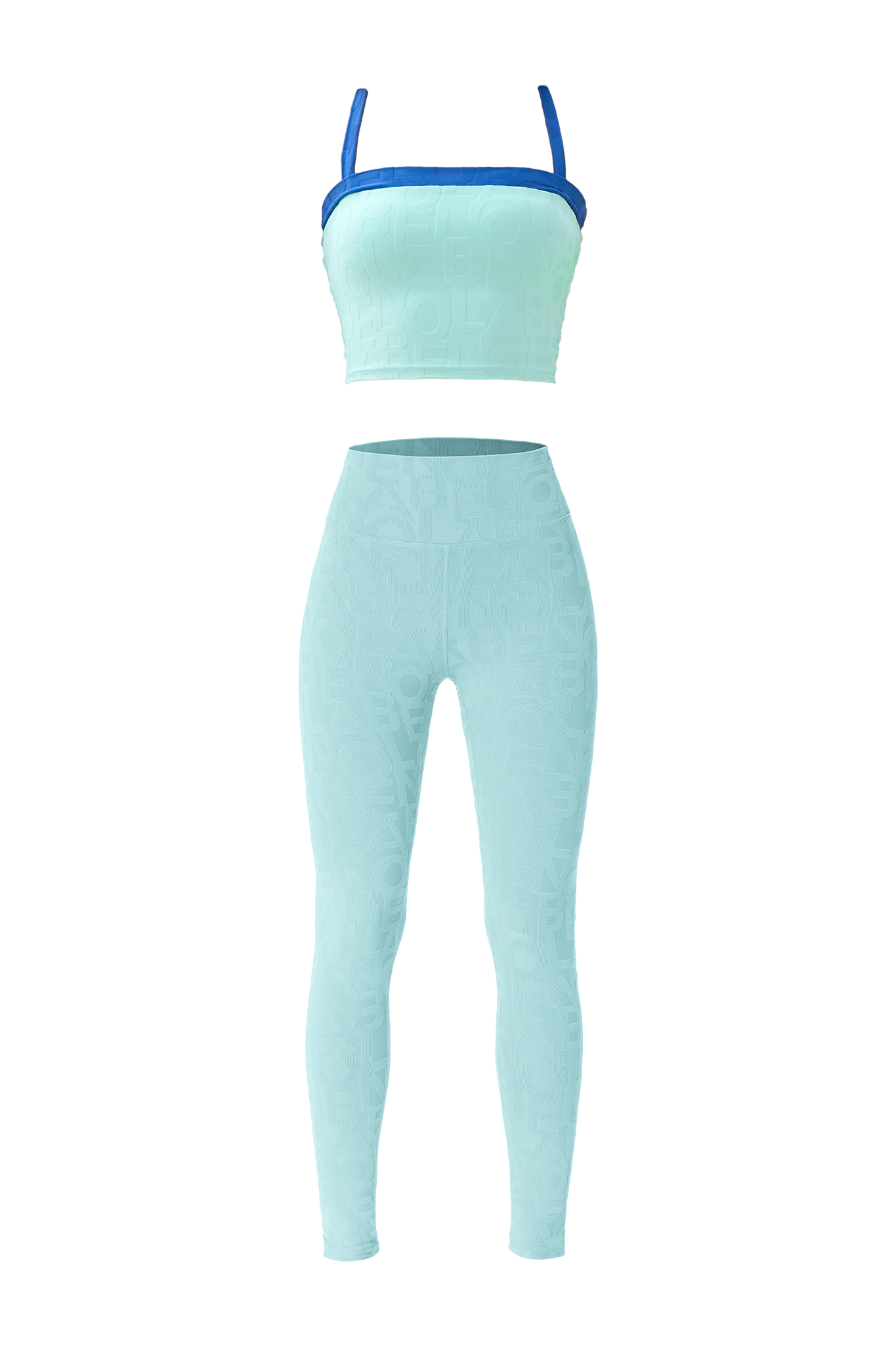 Classic Kisi 3D Tank & Classic Déese Fleur Legging 3D - Aqua Mix Blue