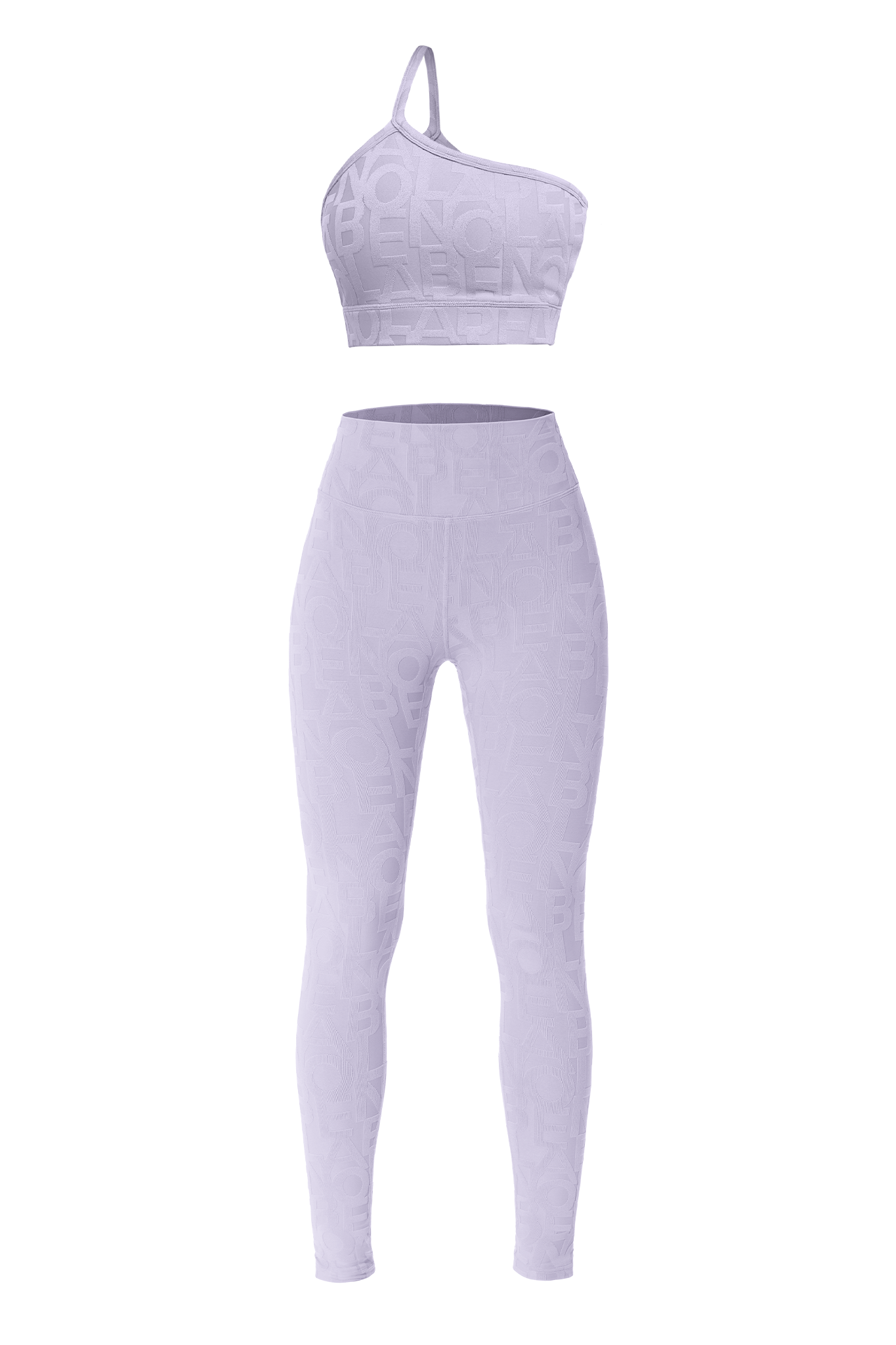 Classic Serein 3D Single Strap Shoulder Bra & Classic Déese Fleur Legging 3D - Lavender