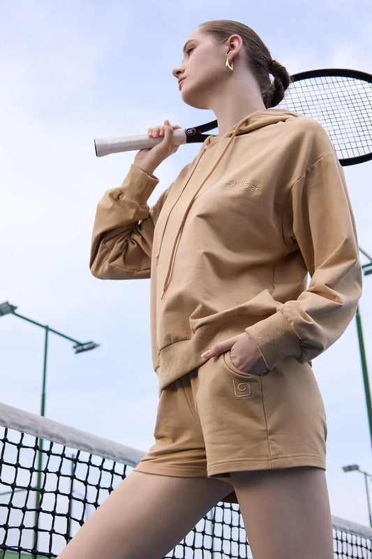 Edith Sweat Short - Cappuccino - Olaben