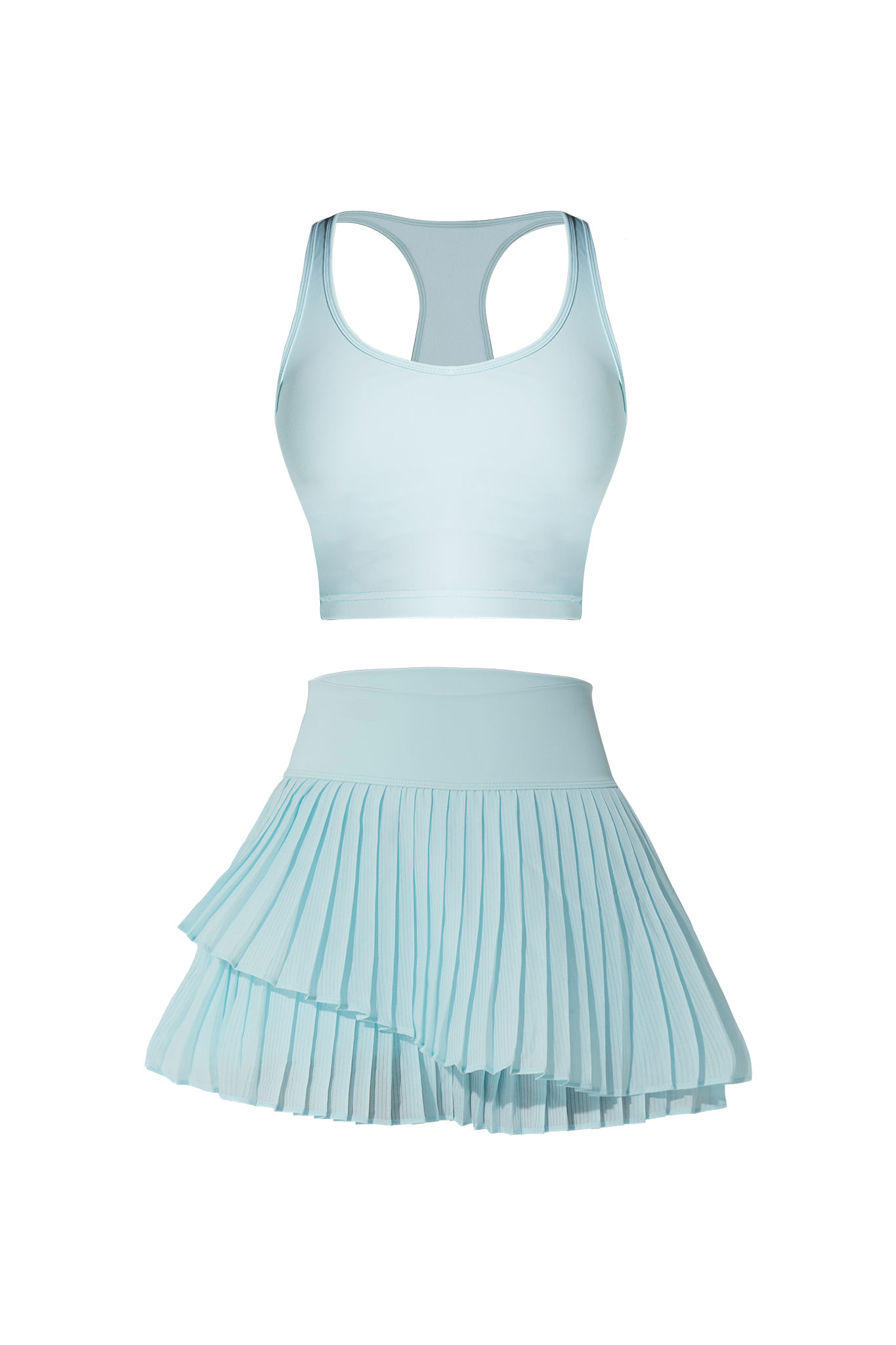 Elay Tank & Christina Pleated Skirt - Sky