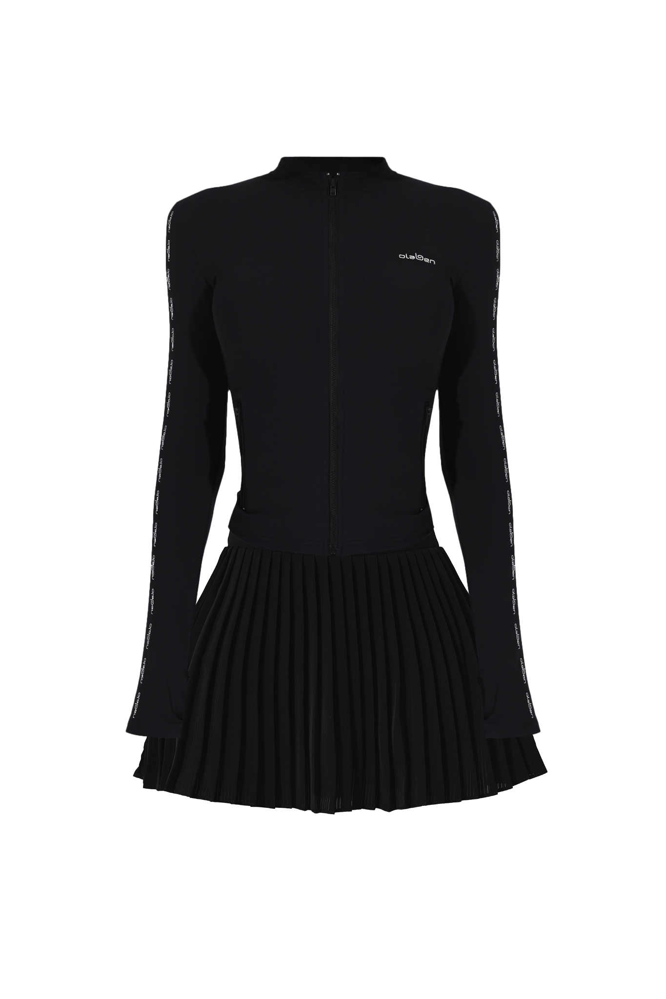 Emelie Define Jacket & Elite Pleated Skirt - Black
