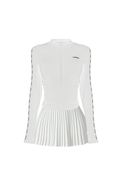 Emelie Define Jacket & Birgit Pleated Skirt - White