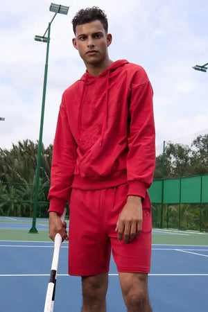 Hanes Sweat Shorts - Viva Magenta - Olaben