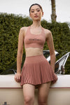 Birgit Pleated Skirt - Ash Rose - Olaben