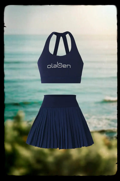 Lorelei Bra & Birgit Pleated Skirt - Navy
