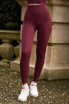 Leisure Ruched Bra & Leisure Leggings - Dark Garnet - Olaben - Bundle