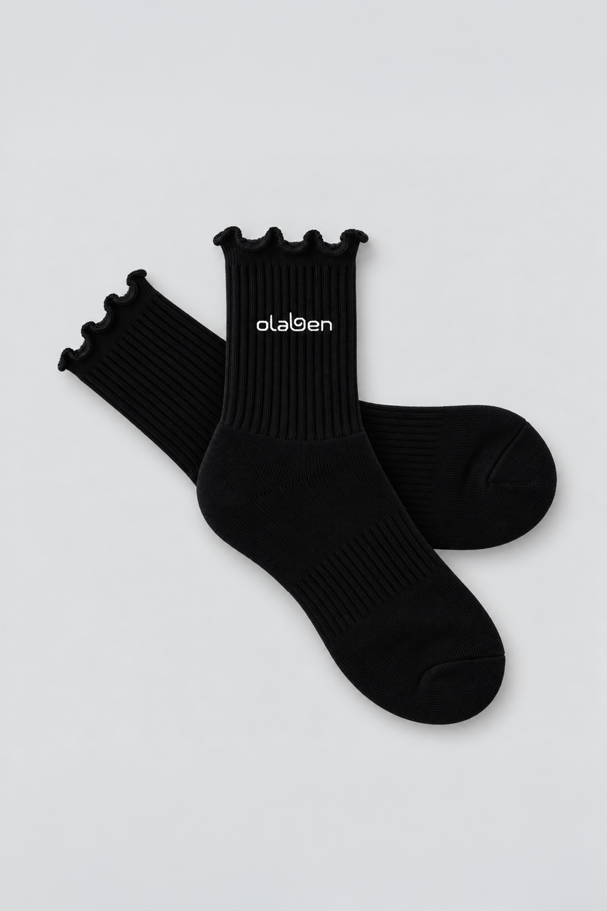 Olaben Frill Socks - Black
