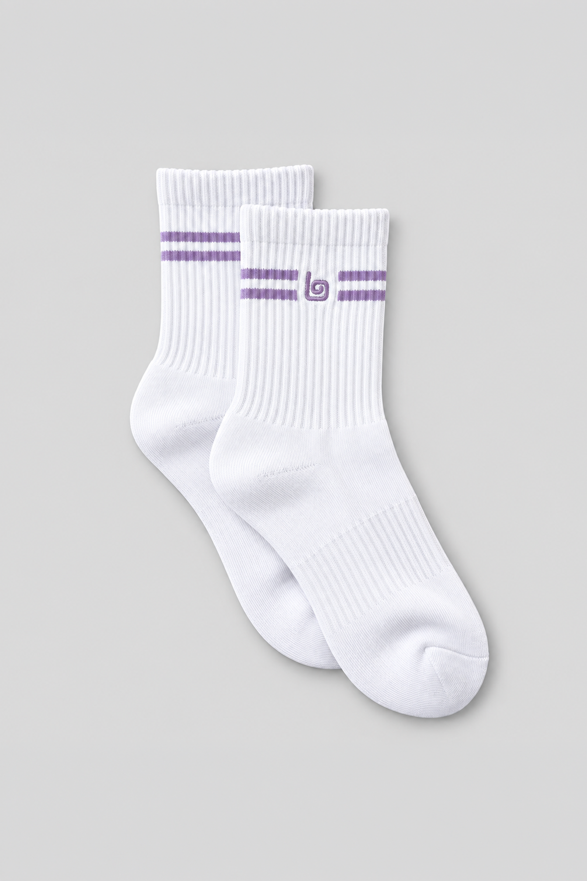 Striped Quarter Socks - Iris