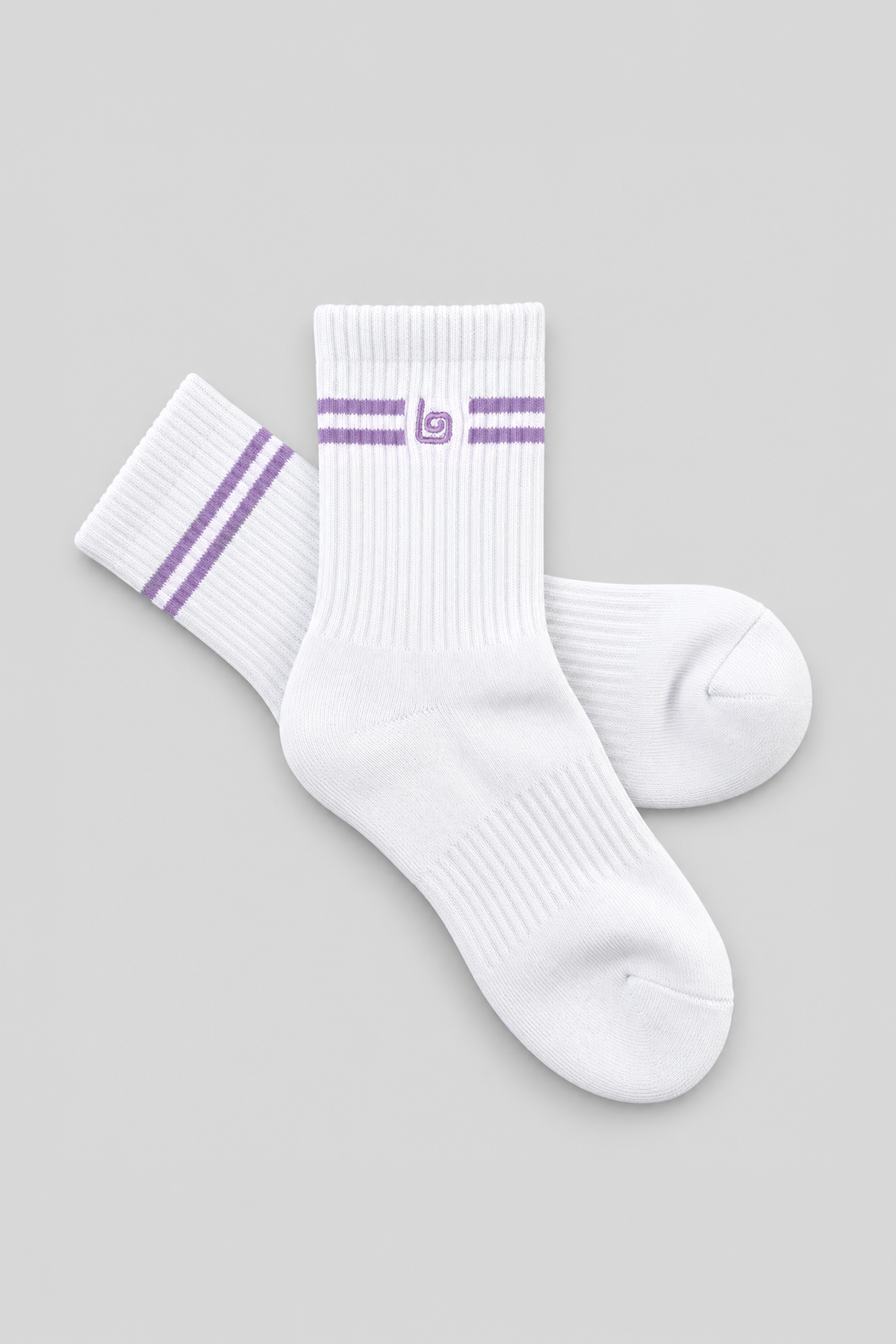 Striped Quarter Socks - Iris