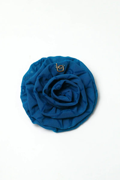 Bloom Forward Brooch - Enamel Blue