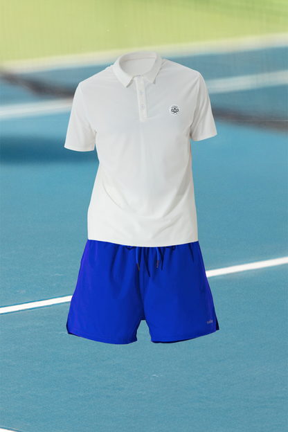 Racquet Club Polo Shirt & Verney 5'' Adapt Running Short - White