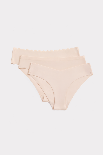 Seamless Trio Underwear - Soft Nude
