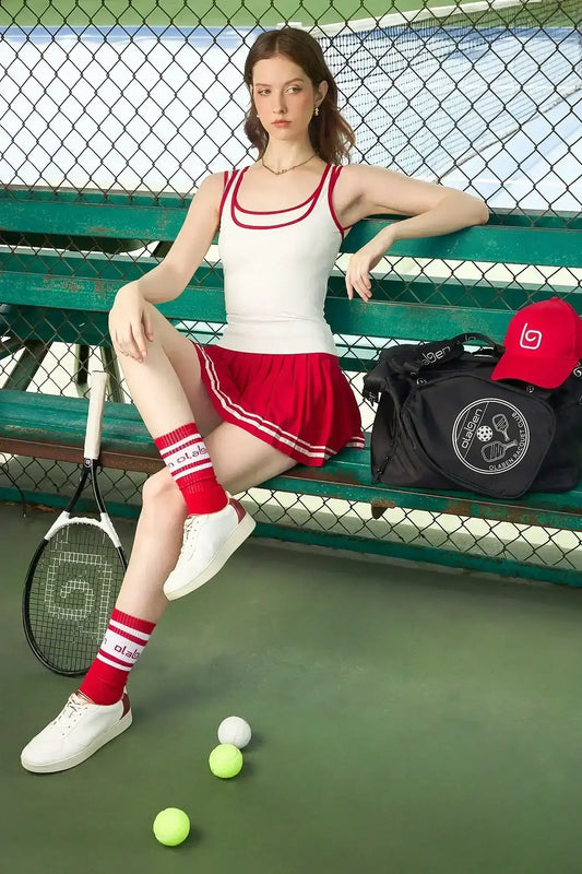 AeroMesh Tank & Champion Pleated Skirt - Redwood - Olaben