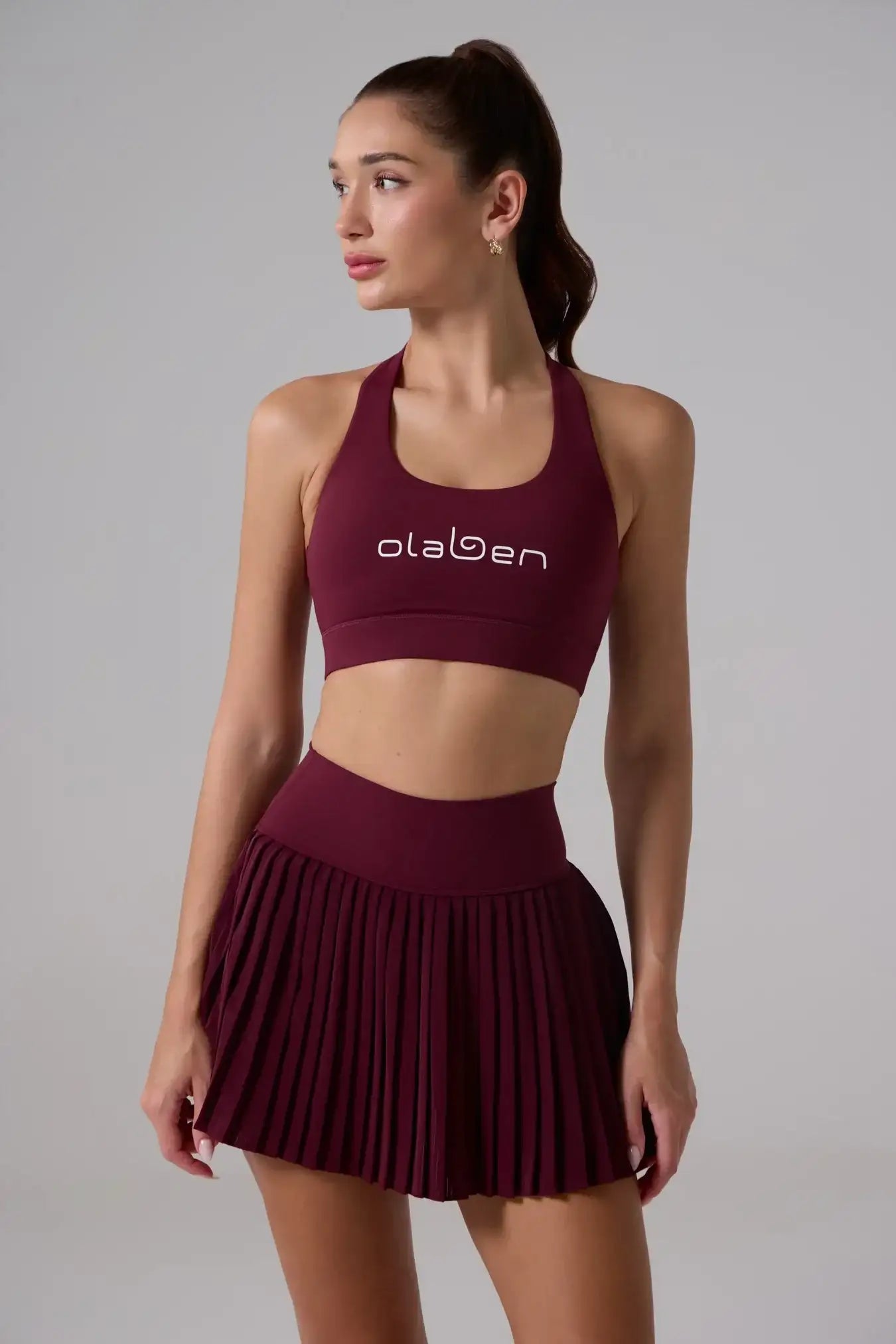 Birgit Pleated Skirt - Dark Fire - Olaben